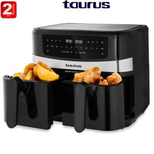 Taurus Friteuse Air Fry Digital Duo sans Huile 9L 12 Programmes 1800W-2ans de garantie
