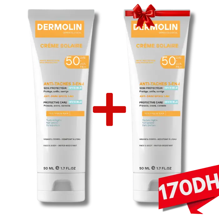 Dermolin – 2 Crème Solaire au Prix de 1